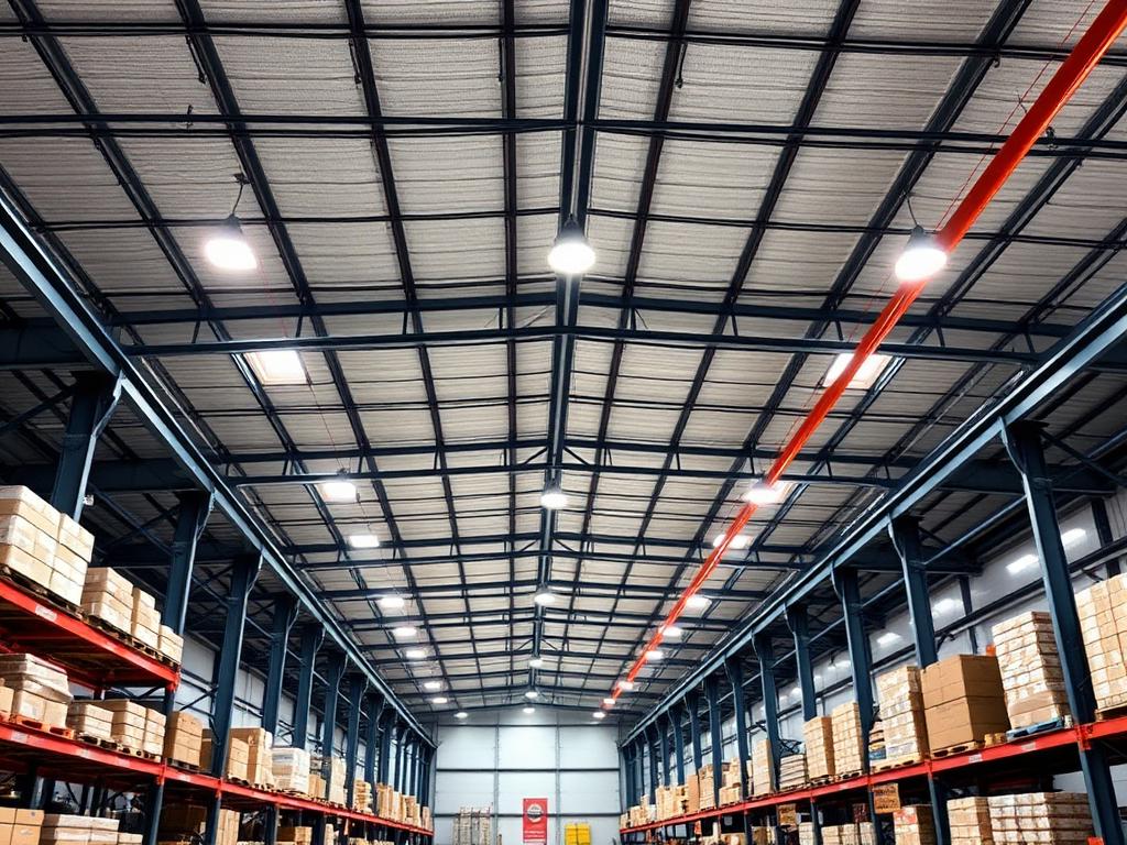 Smart LED lighting system in a modern space